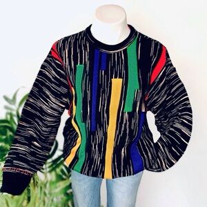 v i n t a g e :: Rad Oversized Heavy Carlo Colucci Ribbed Knit Sweater